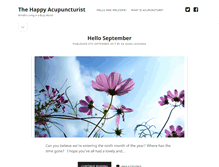 Tablet Screenshot of happyacupuncturist.com